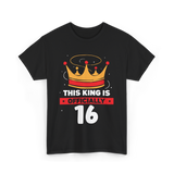 Officially King Crown Birthday T-Shirt - Black