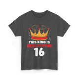 Officially King Crown Birthday T-Shirt - Dark Heather