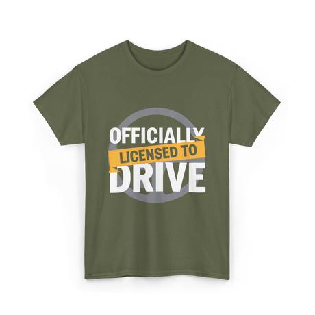 Officially Licensed Drive Driver T-Shirt - Military Green