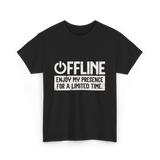 Offline Enjoy My Presence Gaming T-Shirt - Black