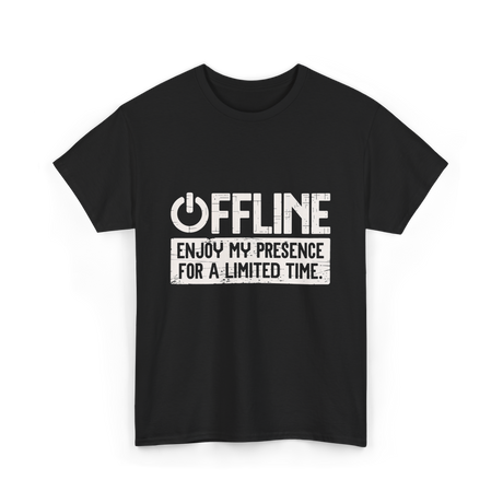 Offline Enjoy My Presence Gaming T-Shirt - Black