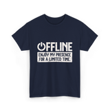 Offline Enjoy My Presence Gaming T-Shirt - Navy