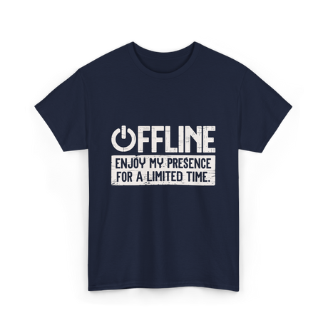 Offline Enjoy My Presence Gaming T-Shirt - Navy