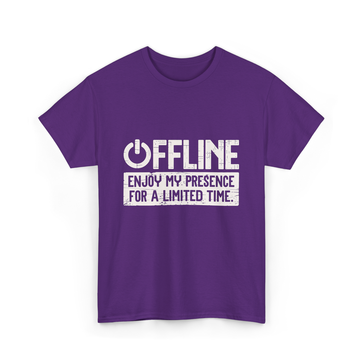 Offline Enjoy My Presence Gaming T-Shirt - Purple