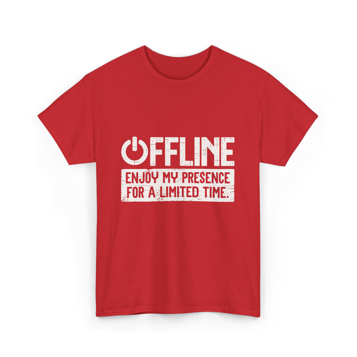 Offline Enjoy My Presence Gaming T-Shirt - Red