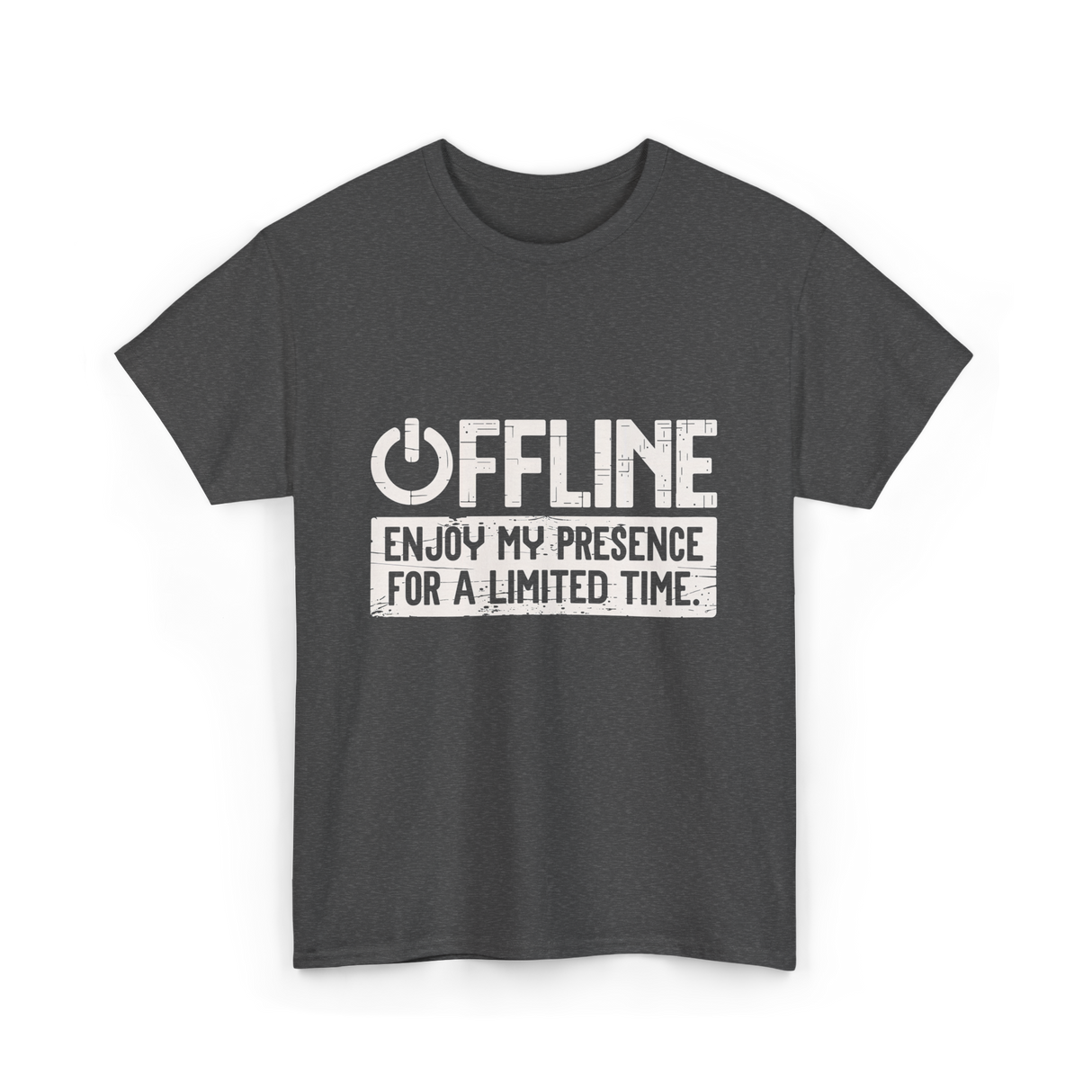 Offline Enjoy My Presence Gaming T-Shirt - Dark Heather