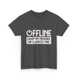 Offline Enjoy My Presence Gaming T-Shirt - Dark Heather