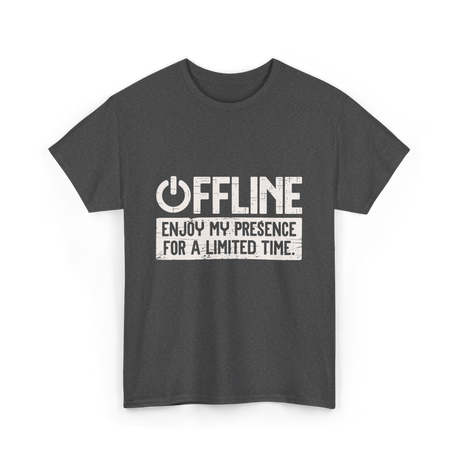 Offline Enjoy My Presence Gaming T-Shirt - Dark Heather