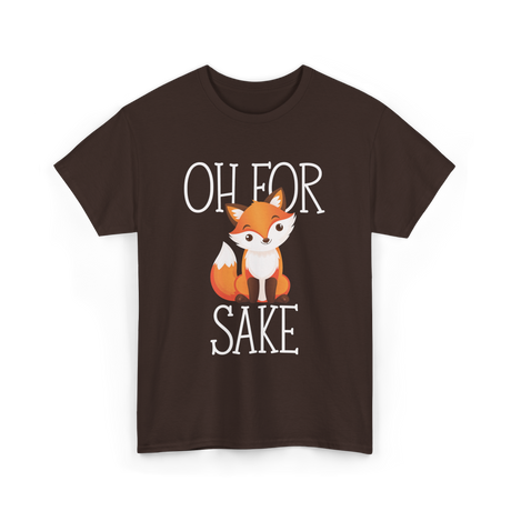 Oh For Sake Fox Animal T-Shirt - Dark Chocolate