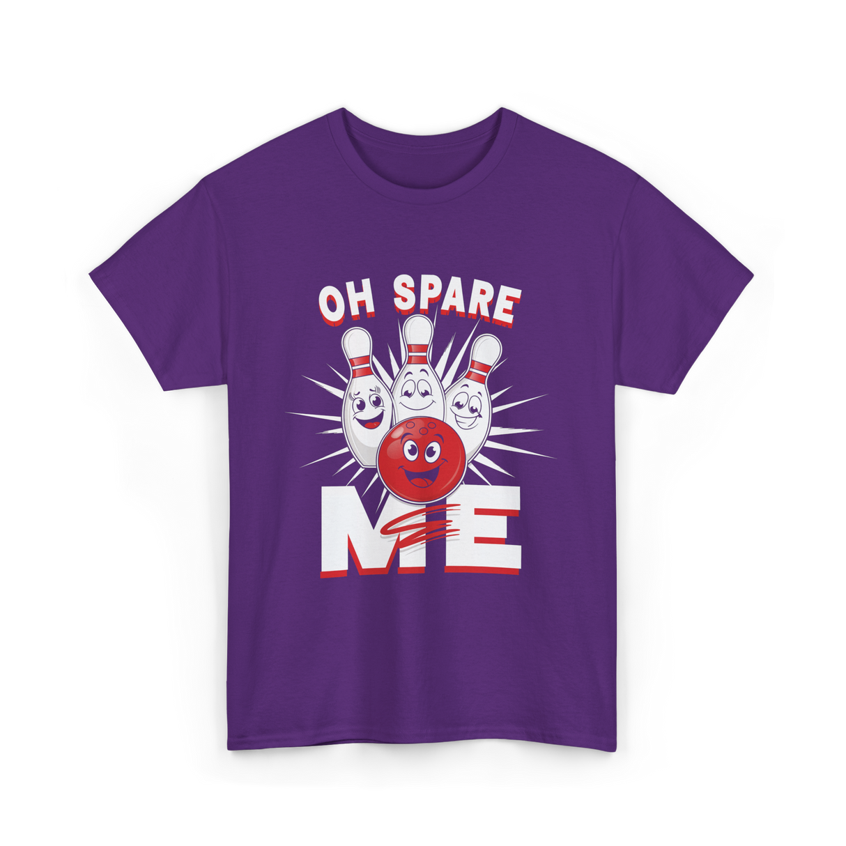 Oh Spare Me Bowling T-Shirt - Purple