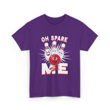 Oh Spare Me Bowling T-Shirt - Purple