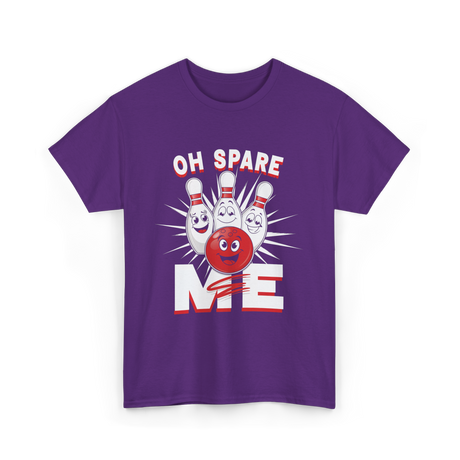 Oh Spare Me Bowling T-Shirt - Purple