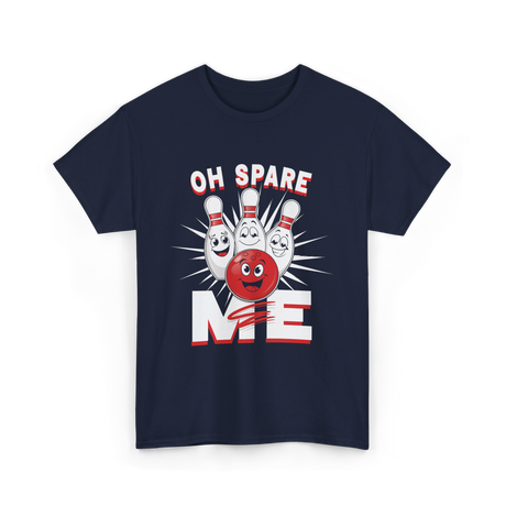 Oh Spare Me Bowling T-Shirt - Navy