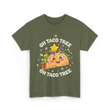 Oh Taco Tree Taco T-Shirt - Military Green