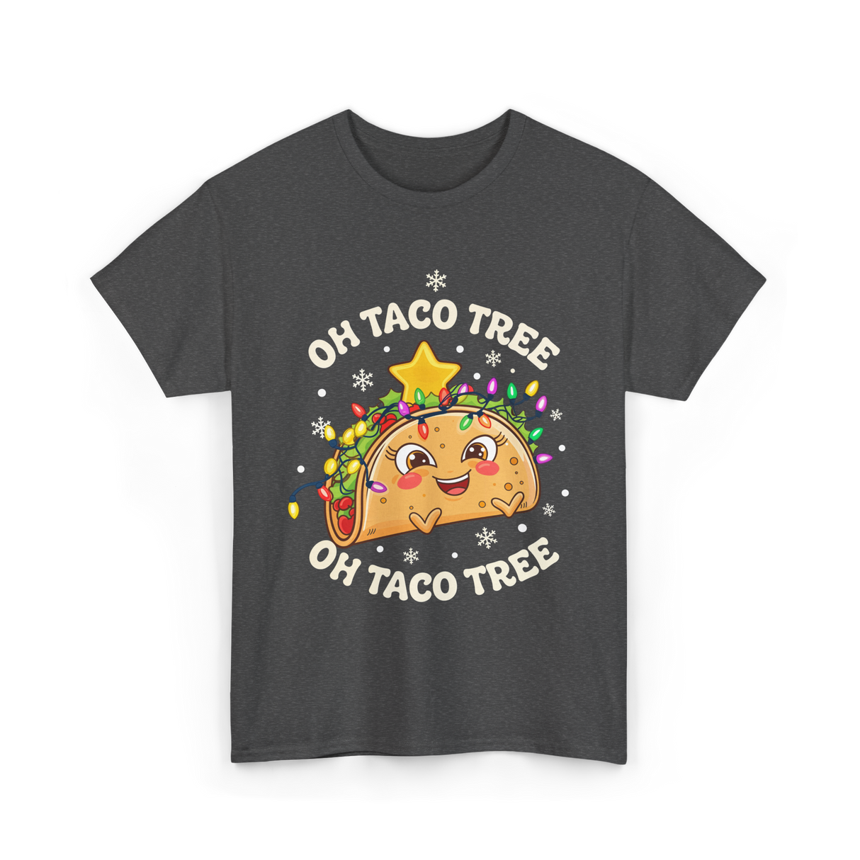 Oh Taco Tree Taco T-Shirt - Dark Heather