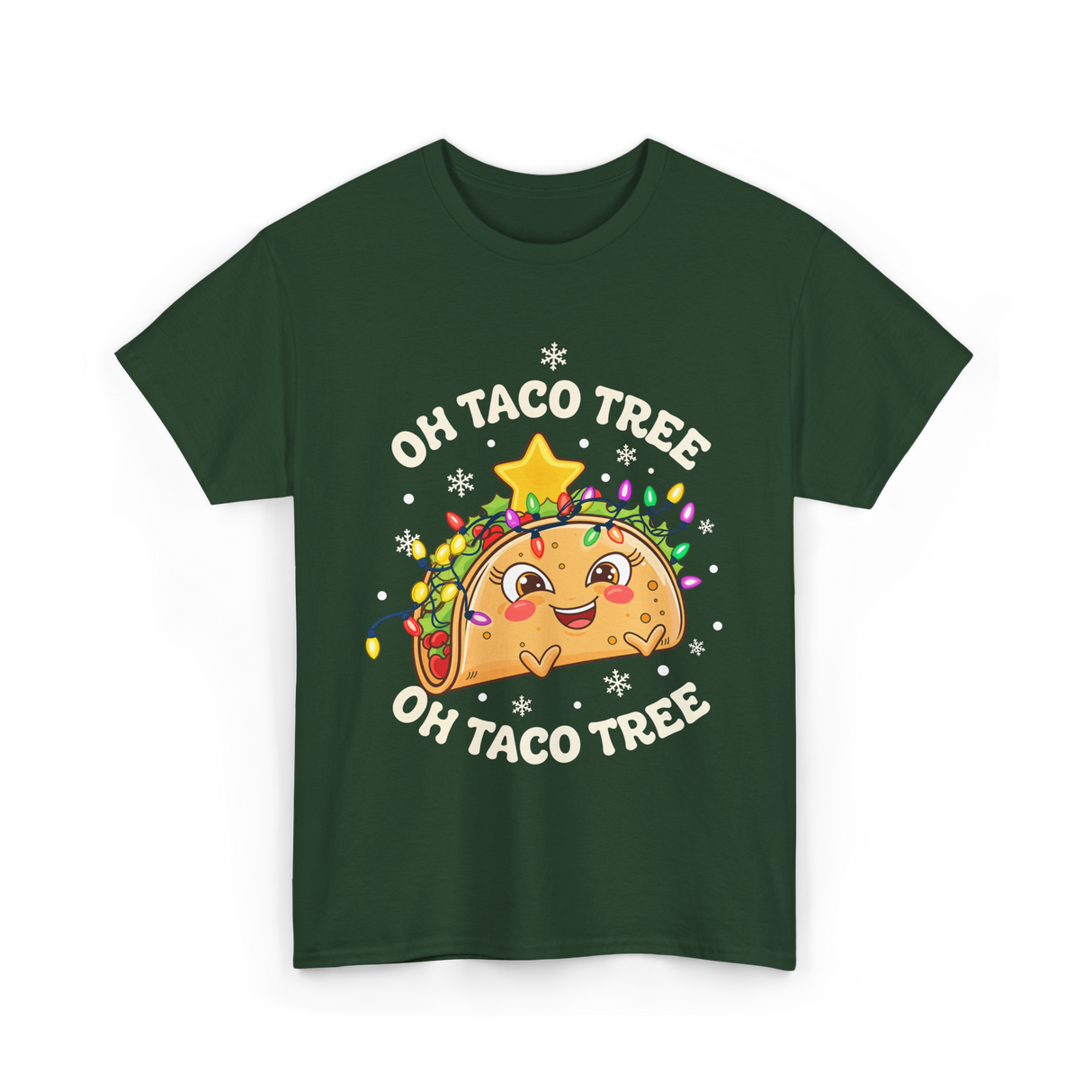 Oh Taco Tree Taco T-Shirt - Forest Green