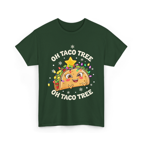 Oh Taco Tree Taco T-Shirt - Forest Green