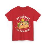 Oh Taco Tree Taco T-Shirt - Red