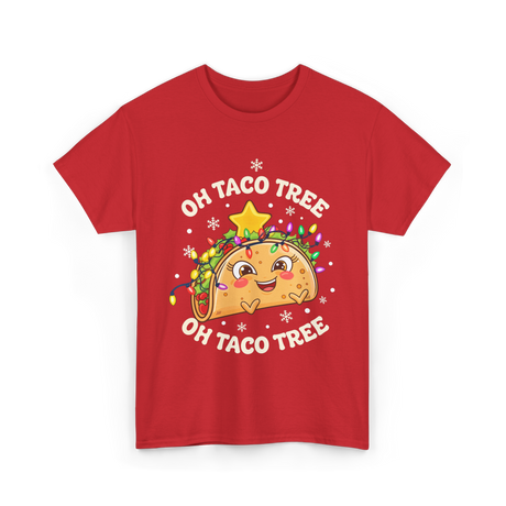 Oh Taco Tree Taco T-Shirt - Red