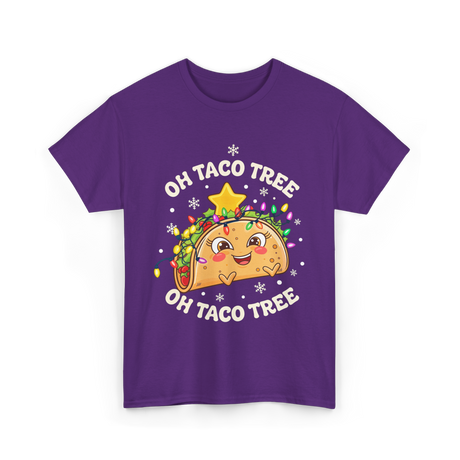 Oh Taco Tree Taco T-Shirt - Purple