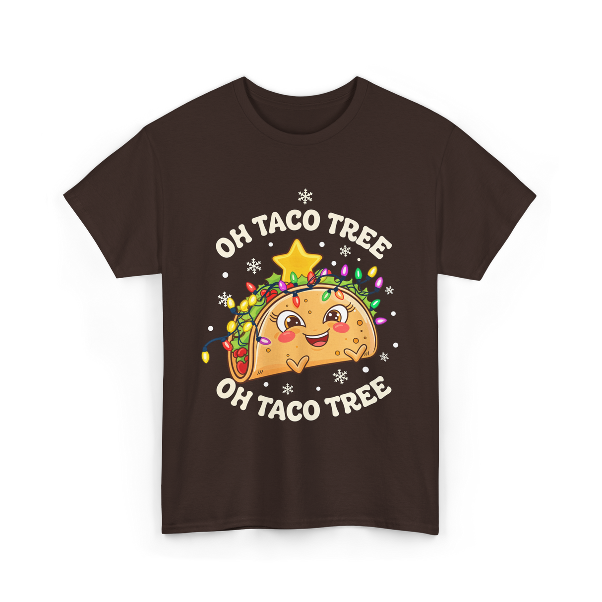 Oh Taco Tree Taco T-Shirt - Dark Chocolate