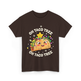 Oh Taco Tree Taco T-Shirt - Dark Chocolate