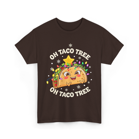 Oh Taco Tree Taco T-Shirt - Dark Chocolate