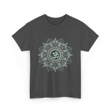 Om Meditation Mandala Design T-Shirt - Dark Heather