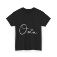 Oma Heart Grandma Family T-Shirt - Black