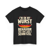 On My Wurst Behavior Schnitzel T-Shirt - Black