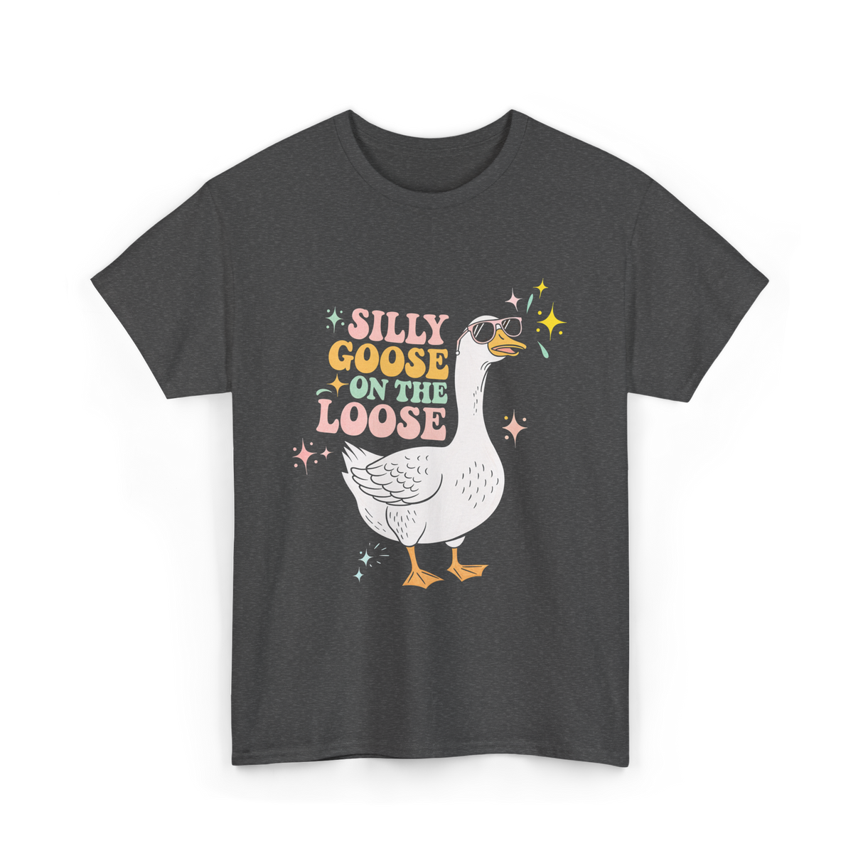 On The Loose Goose T-Shirt - Dark Heather