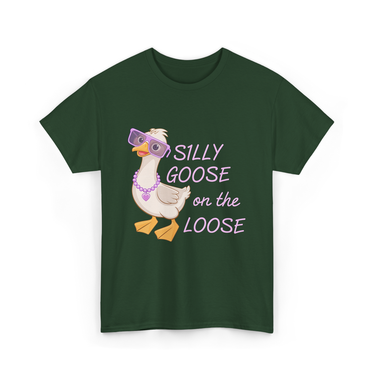 On The Loose Goose T-Shirt - Forest Green