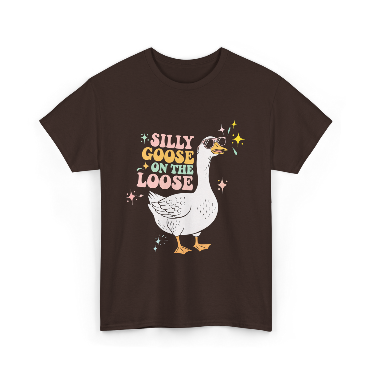 On The Loose Goose T-Shirt - Dark Chocolate