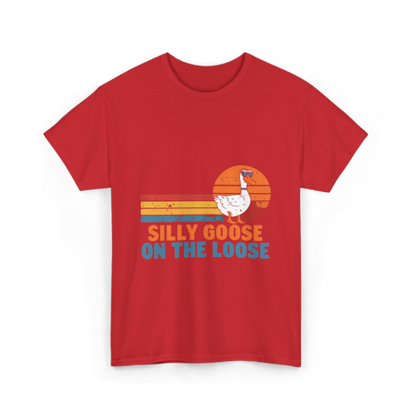 On The Loose Goose T-Shirt - Red