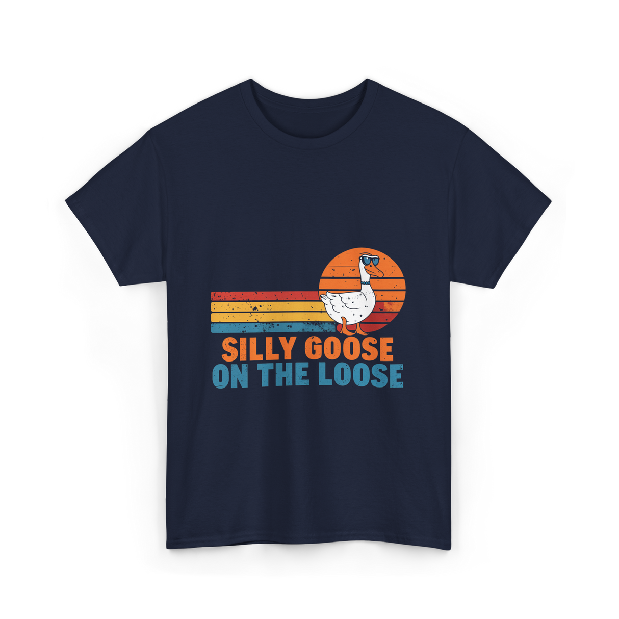 On The Loose Goose T-Shirt - Navy