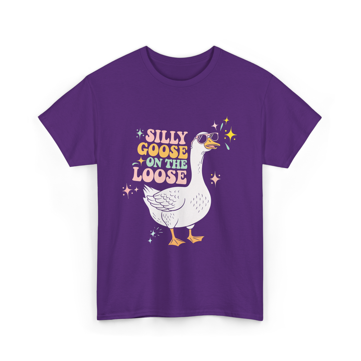 On The Loose Goose T-Shirt - Purple