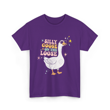 On The Loose Goose T-Shirt - Purple