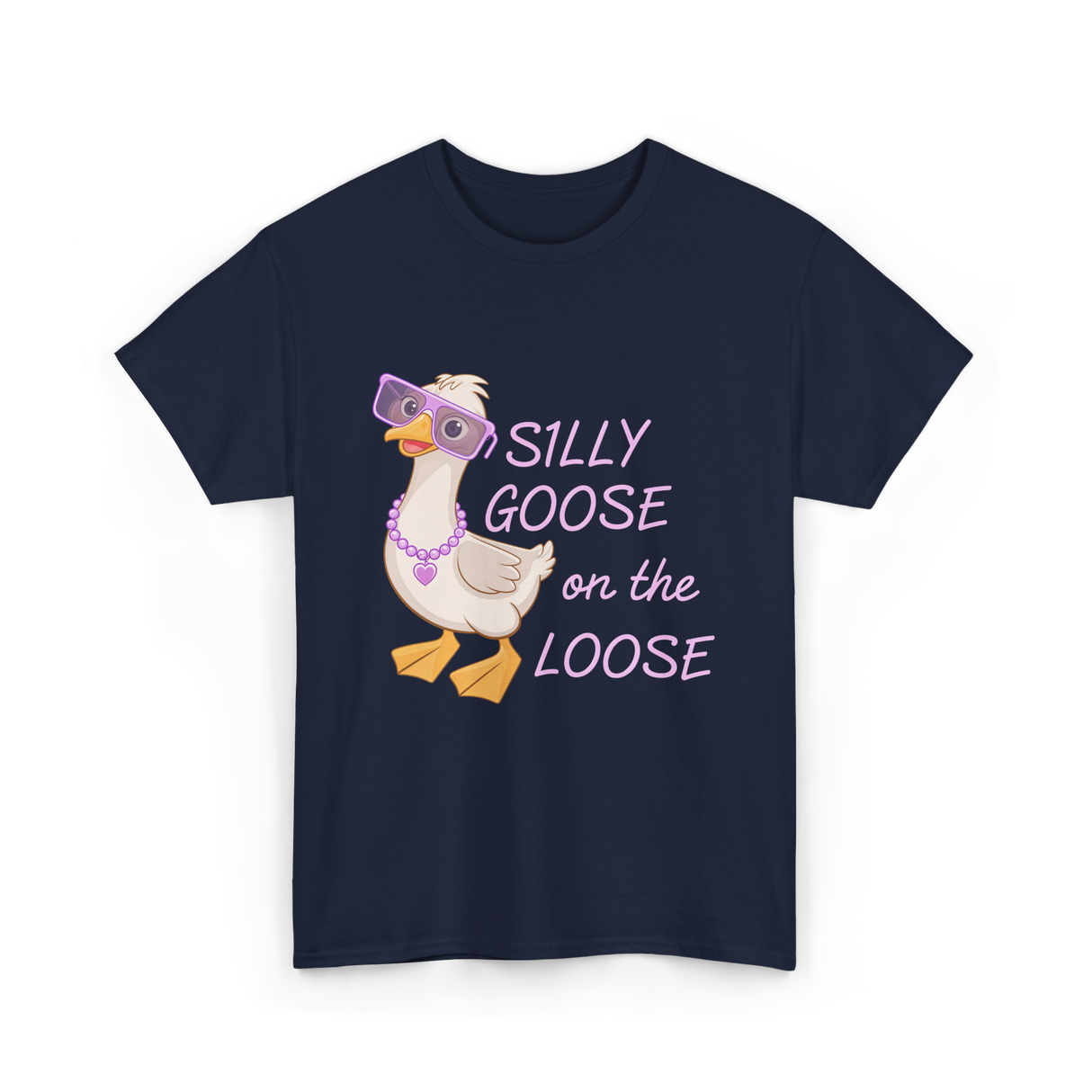 On The Loose Goose T-Shirt - Navy