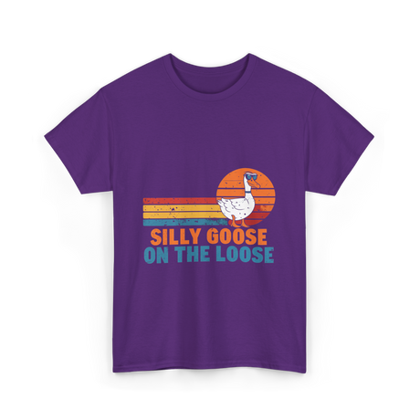 On The Loose Goose T-Shirt - Purple