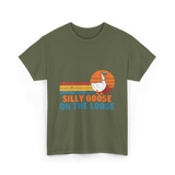 On The Loose Goose T-Shirt - Military Green