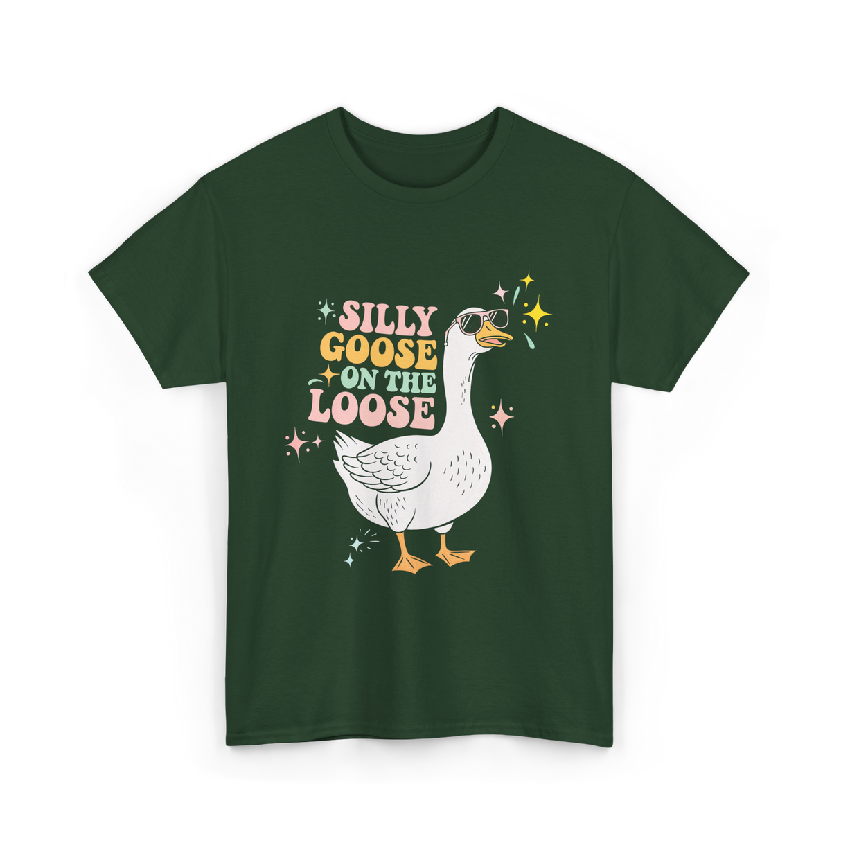 On The Loose Goose T-Shirt - Forest Green