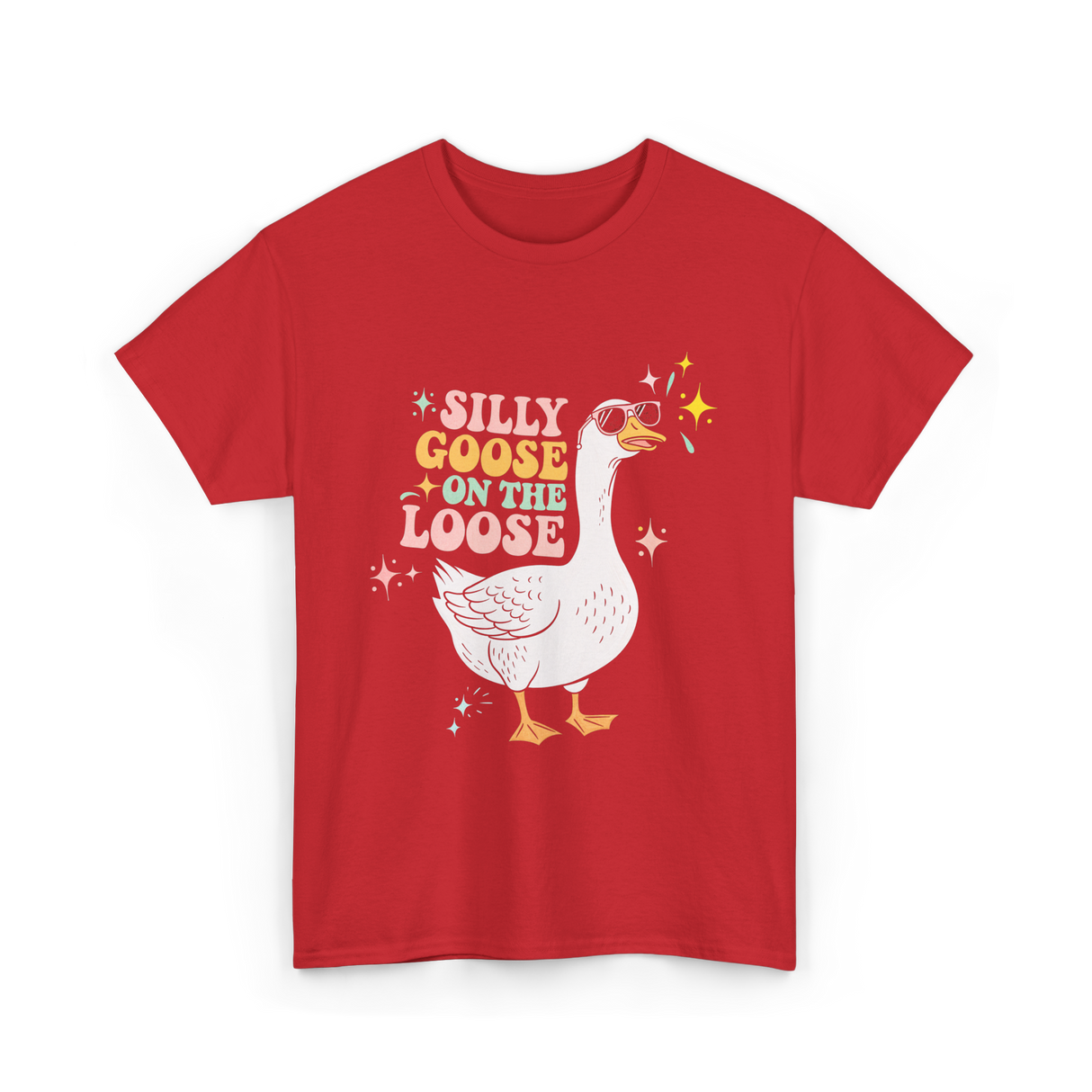 On The Loose Goose T-Shirt - Red