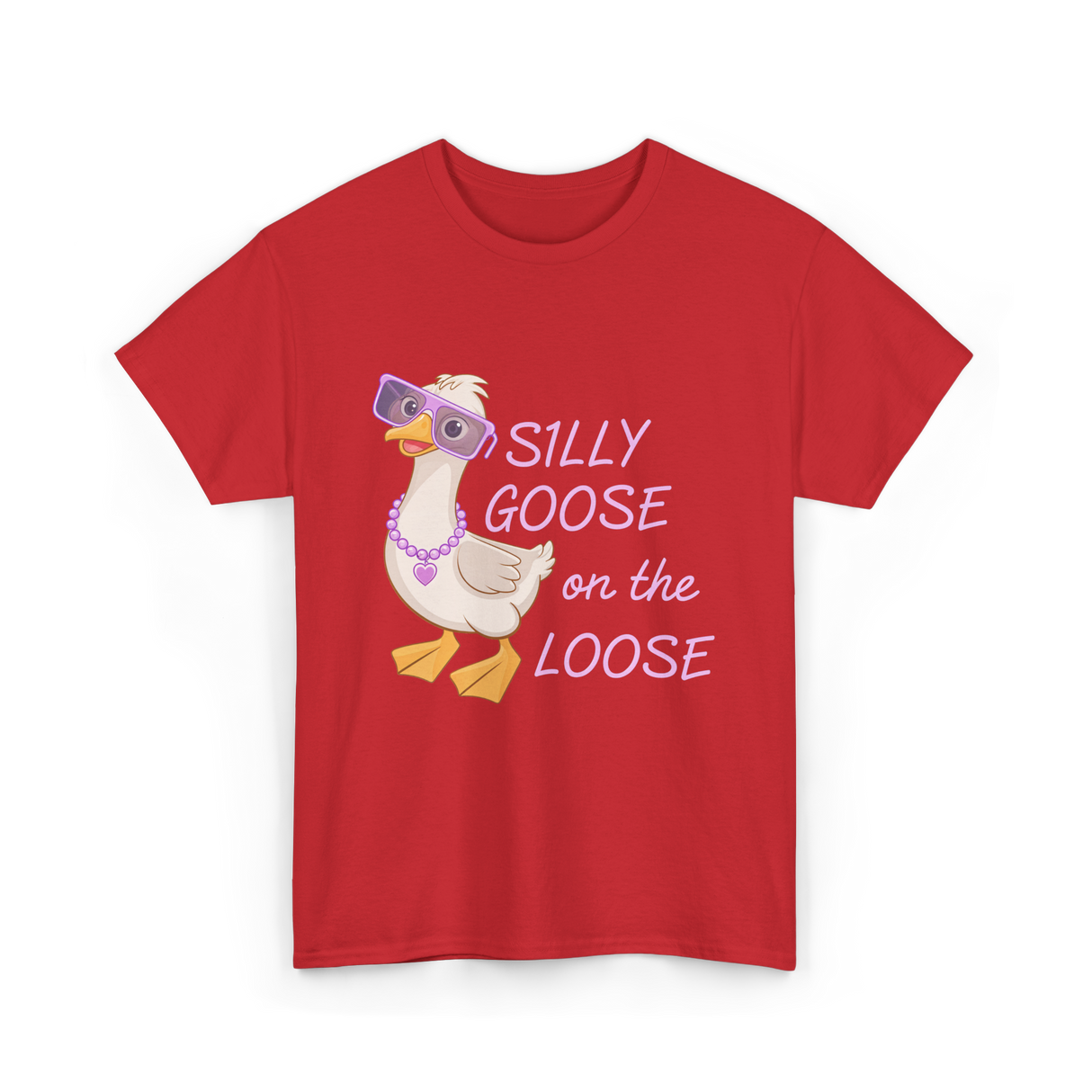 On The Loose Goose T-Shirt - Red