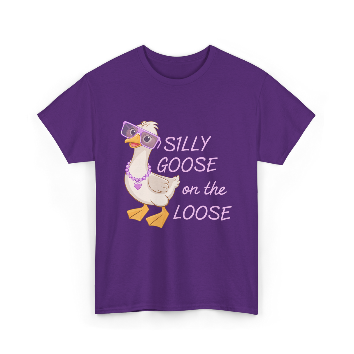 On The Loose Goose T-Shirt - Purple