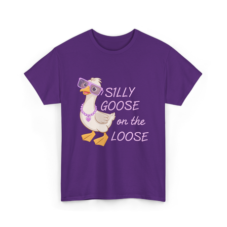 On The Loose Goose T-Shirt - Purple