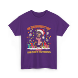 On The Naughty List Dachshund T-Shirt - Purple