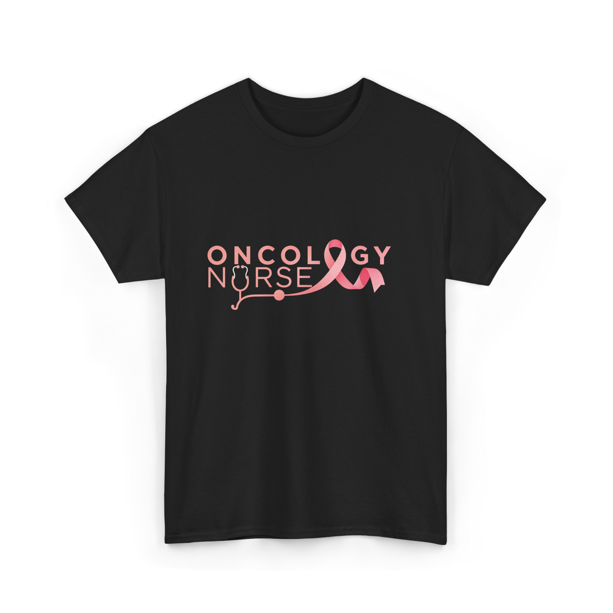 Oncology Nurse Cancer Awareness Nurse T-Shirt - Black