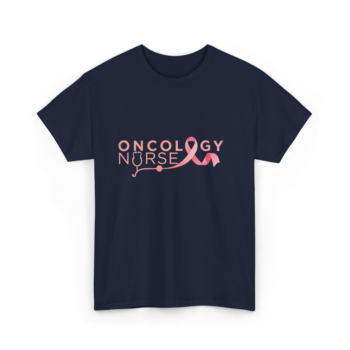 Oncology Nurse Cancer Awareness Nurse T-Shirt - Navy