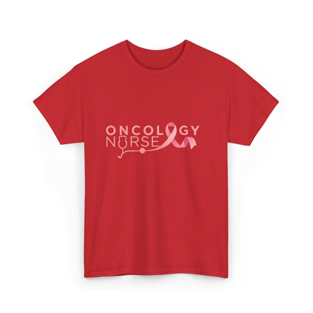 Oncology Nurse Cancer Awareness Nurse T-Shirt - Red