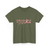 Oncology Nurse Cancer Awareness Nurse T-Shirt - Military Green